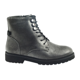 Cinza Botas de prata antigas Sergio Leone 723