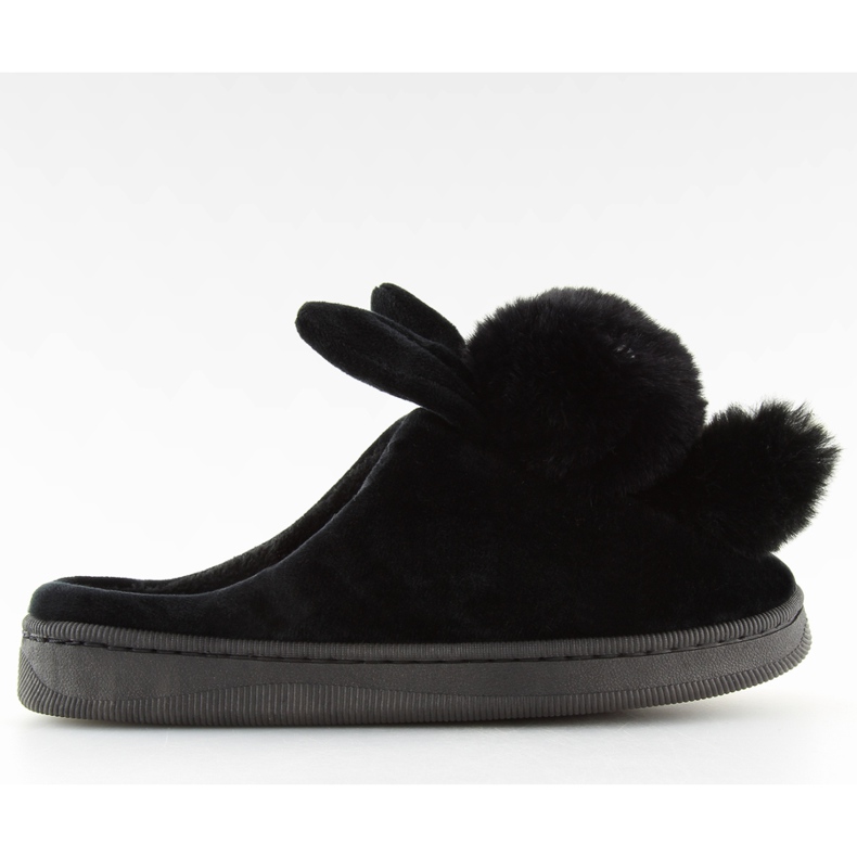 Chinelos femininos negros pretos DD90 preto