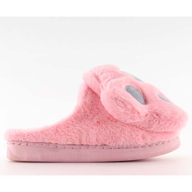 Chinelos femininos rosa e cinza DD93 W.PINK