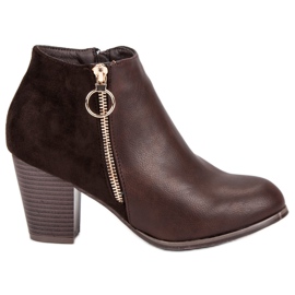 Mannika Botas marrons outono marrom