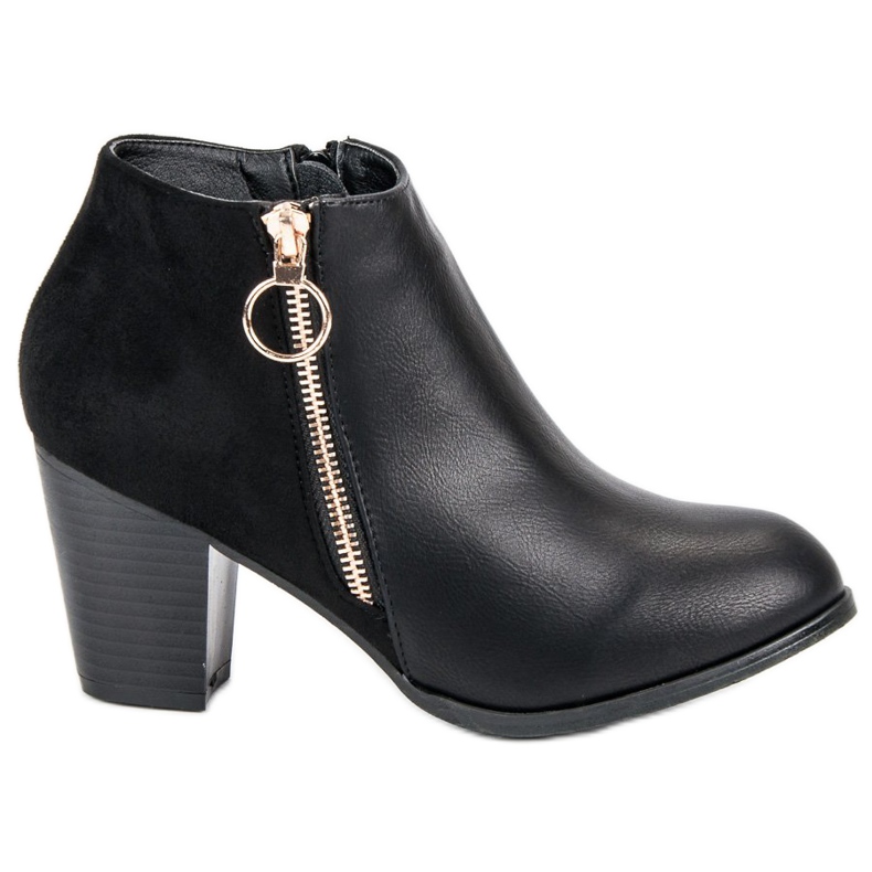 Mannika Botas pretas de outono preto