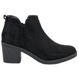 Ideal Shoes Botas de salto alto preto