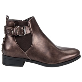 Sweet Shoes Botas Rock Chelsea marrom multicolorido