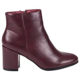 Weide Botas isoladas Claret vermelho