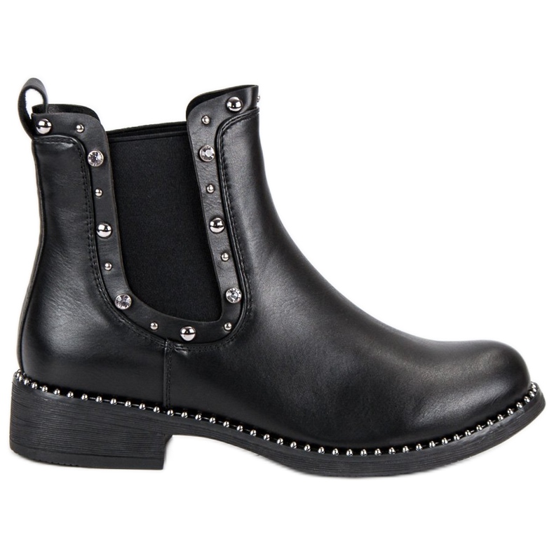 Erynn Botas Rock Boot Jodhpur preto