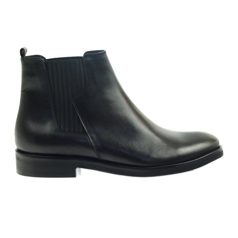Botas pretas Edeo, slip-on 3244 preto