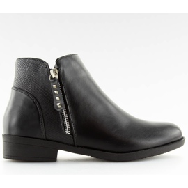 Botas pretas Chelsea para mulheres Q-33 pretas preto