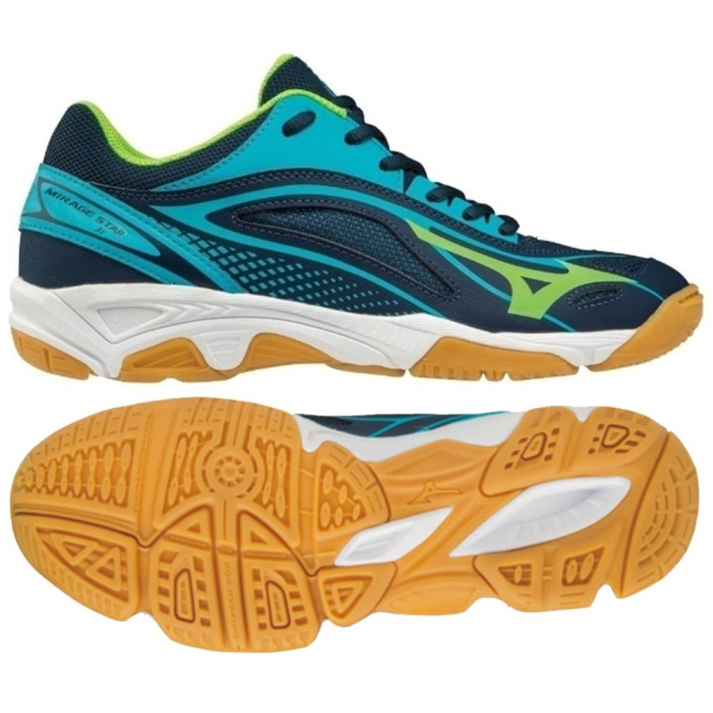 Sapatos de handebol Mizuno Mirage Star 2 Jr. X1GC170536 azul