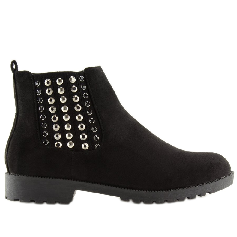 Botas pretas Chelsea para mulheres 108-107 pretas preto