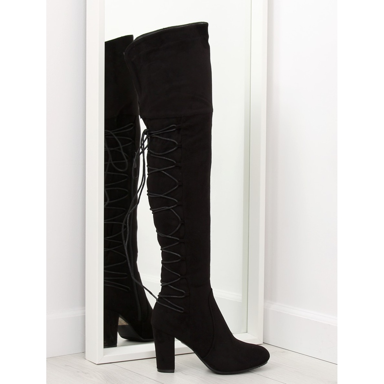 Botas pretas de salto alto B34H-HB preto