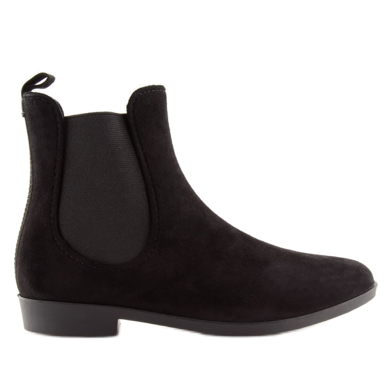 Galochas pretas para mulheres botas Jodhpur D61 pretas preto