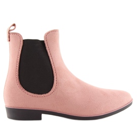 Botas rosa D61 rosa Jodhpur para mulheres