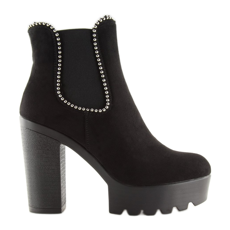 Botas plataforma pretas 123-30 pretas preto