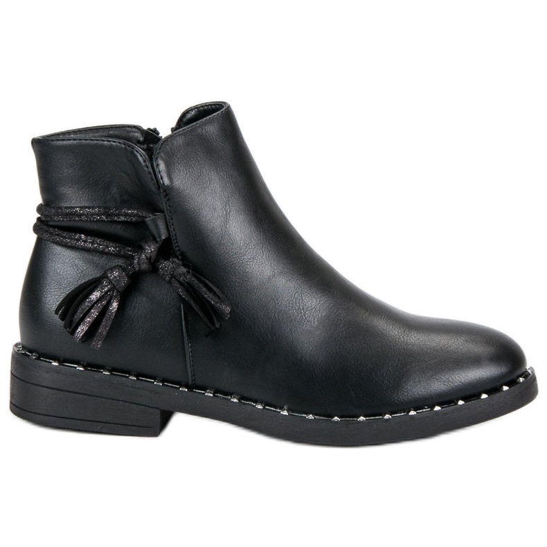 Filippo Botas rasas femininas preto