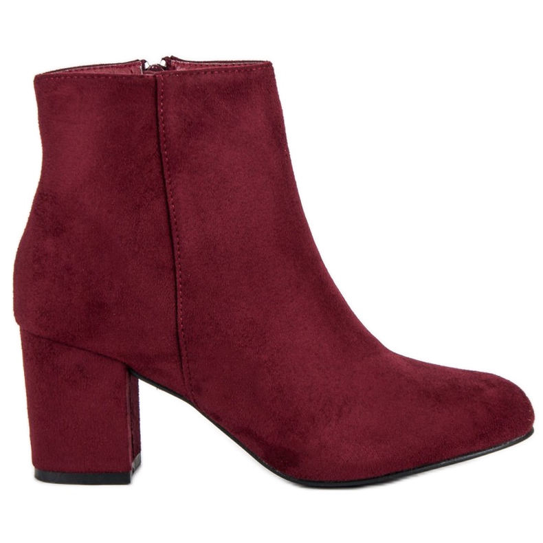 Mannika Botins de camurça no poste vermelho