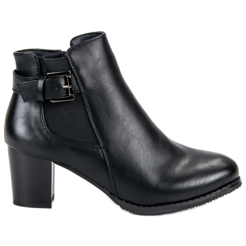 J. Star Botas femininas elegantes preto