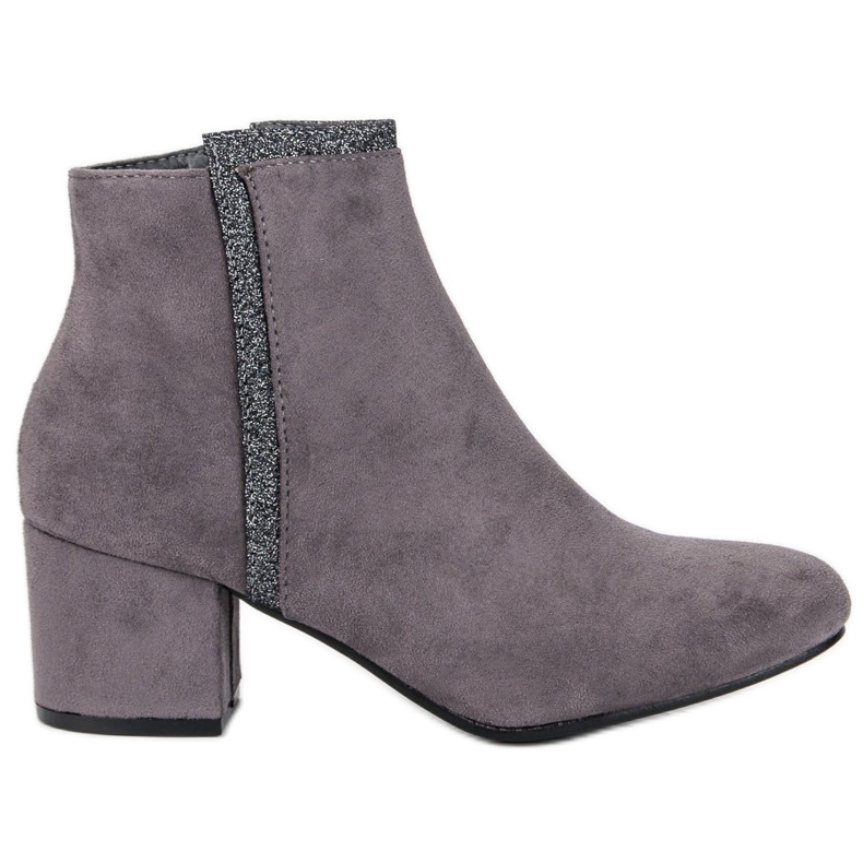 Comer Botas cinza de salto alto