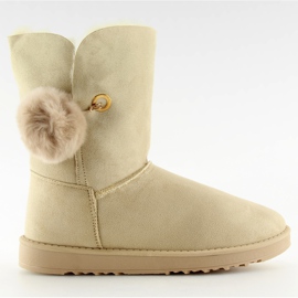 Emusy com pompom bege SP04P bege