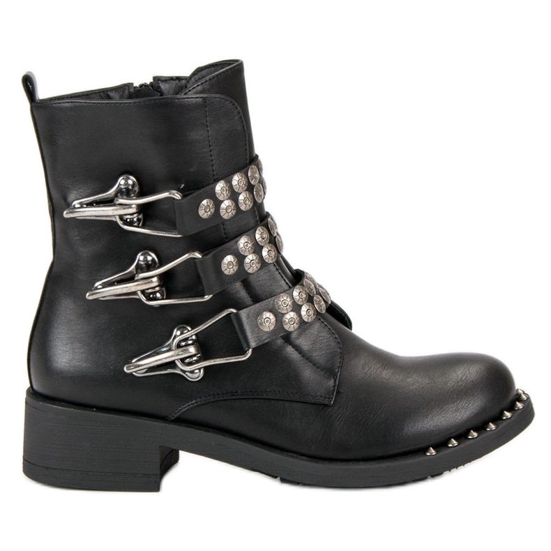 Sixth Sense Botas de motoqueiro pretas preto