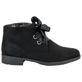 Seastar Botas de camurça com atacadores preto Seastar Botas de camurça com atacadores preto