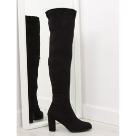 Botas pretas de salto alto PE187P preto