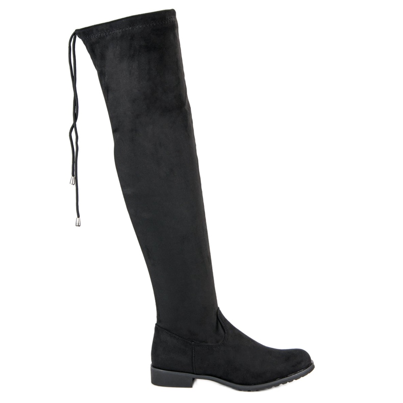 Bello Star Botas pretas acima do joelho preto