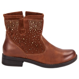 Mannika Botas marrons slip-on marrom