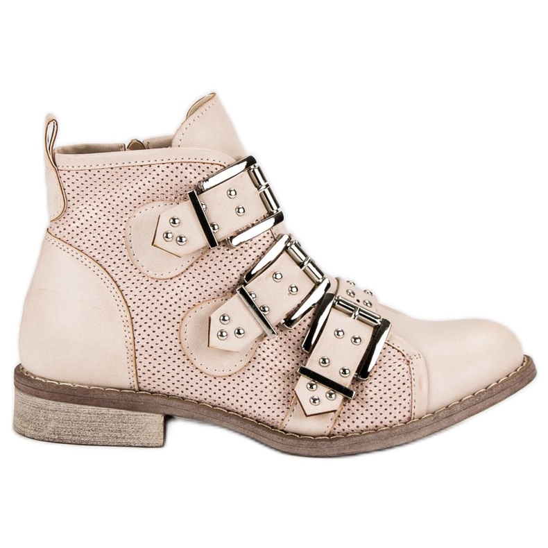 Sweet Shoes Botas rosa claro preto