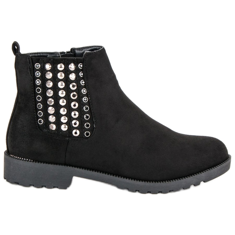 Queen Vivi Botas chelsea elegantes preto