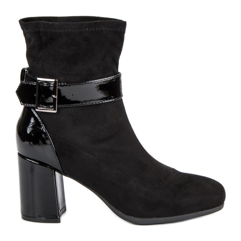 Kylie Botas elegantes de salto alto preto