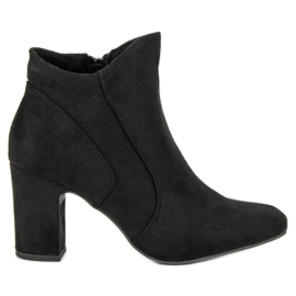 Kylie Botas de camurça elegantes preto
