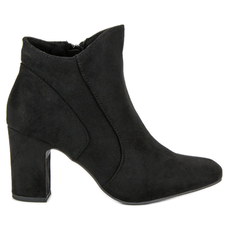Kylie Botas de camurça elegantes preto