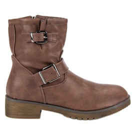 Encor Botas de Bikery Marrom