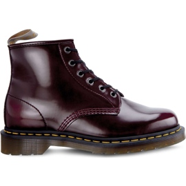 Dr. Martens Vegan 101 Cherry Red Cambridge Escova multicolorido vermelho