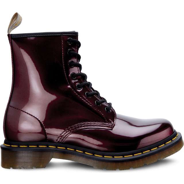 Dr. Martens Vegan 1460 Cromo Oxblood Cromado Metálico vermelho