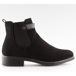 Botas pretas Chelsea para mulheres C-7203 pretas preto
