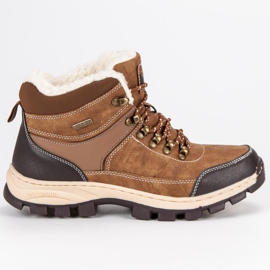 Arrigo Bello Botas de caçador de pele de carneiro castanho