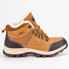 Arrigo Bello Botas de caçador de pele de carneiro marrom