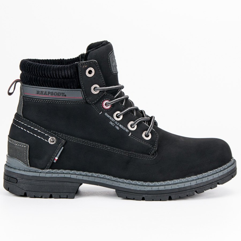 American Club Botas de montanhismo pretas americanas preto