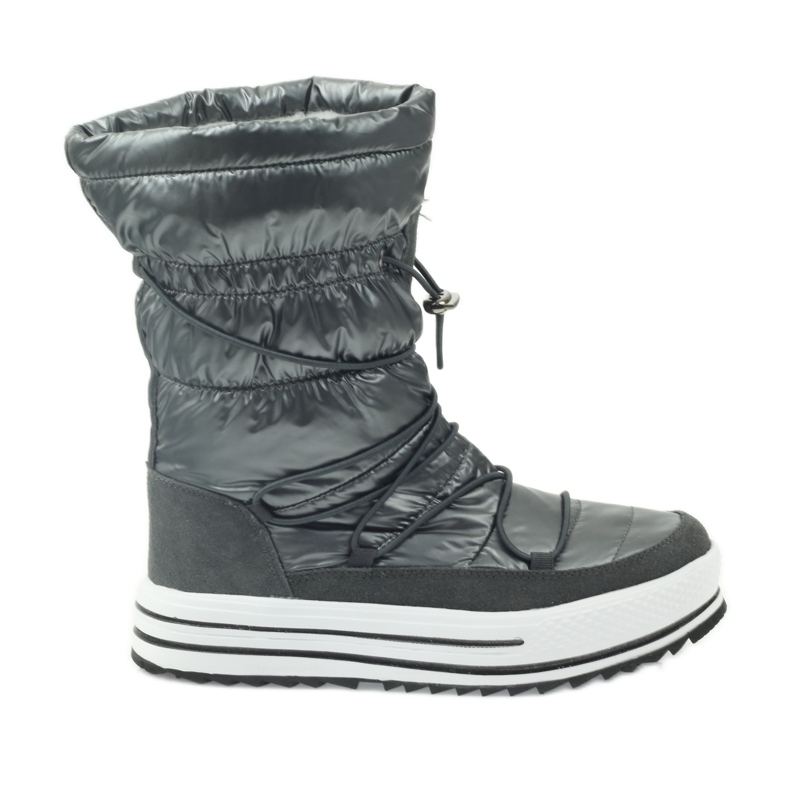 Botas esportivas de neve em pele DK cinza