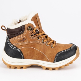 Arrigo Bello Sapatos para menino com pele de carneiro castanho