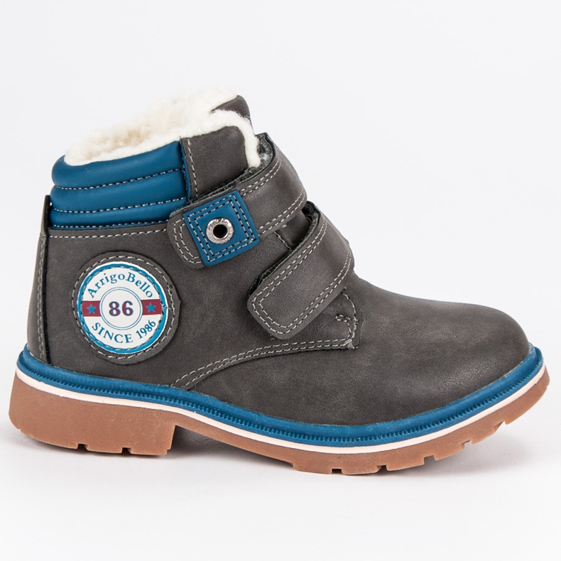 Arrigo Bello Calças de velcro cinza