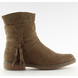 Calçados femininos marrons 4169 Khaki marrom