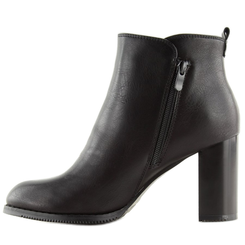 Botas com salto estável preto 6545 preto