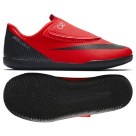 Sapatos de interior Nike Mercurial Vapor 12 Club Ps (V) CR7 Ic Jr AJ3107-600 vermelho vermelho Sapatos de interior Nike Mercurial Vapor 12 Club Ps (V) CR7 Ic Jr AJ3107-600 vermelho vermelho