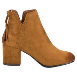 Vinceza Botas de cano alto em camurça marrom