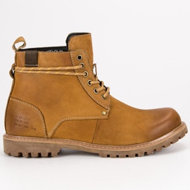 Wolski Botas masculinas de couro marrom
