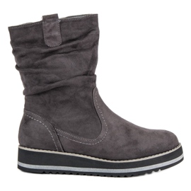 Kayla Botas plataforma cinza Kayla Botas plataforma cinza