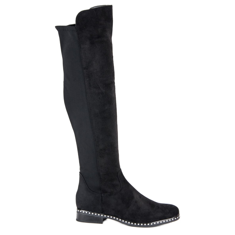 Filippo Botas justas com salto plano preto