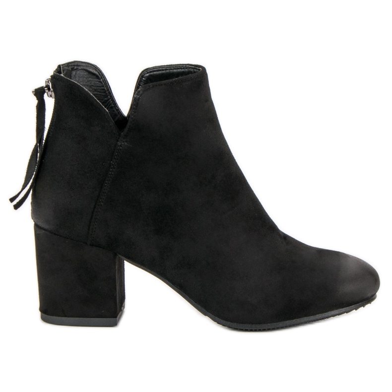 Botas de camurça de salto alto VINCEZA preto